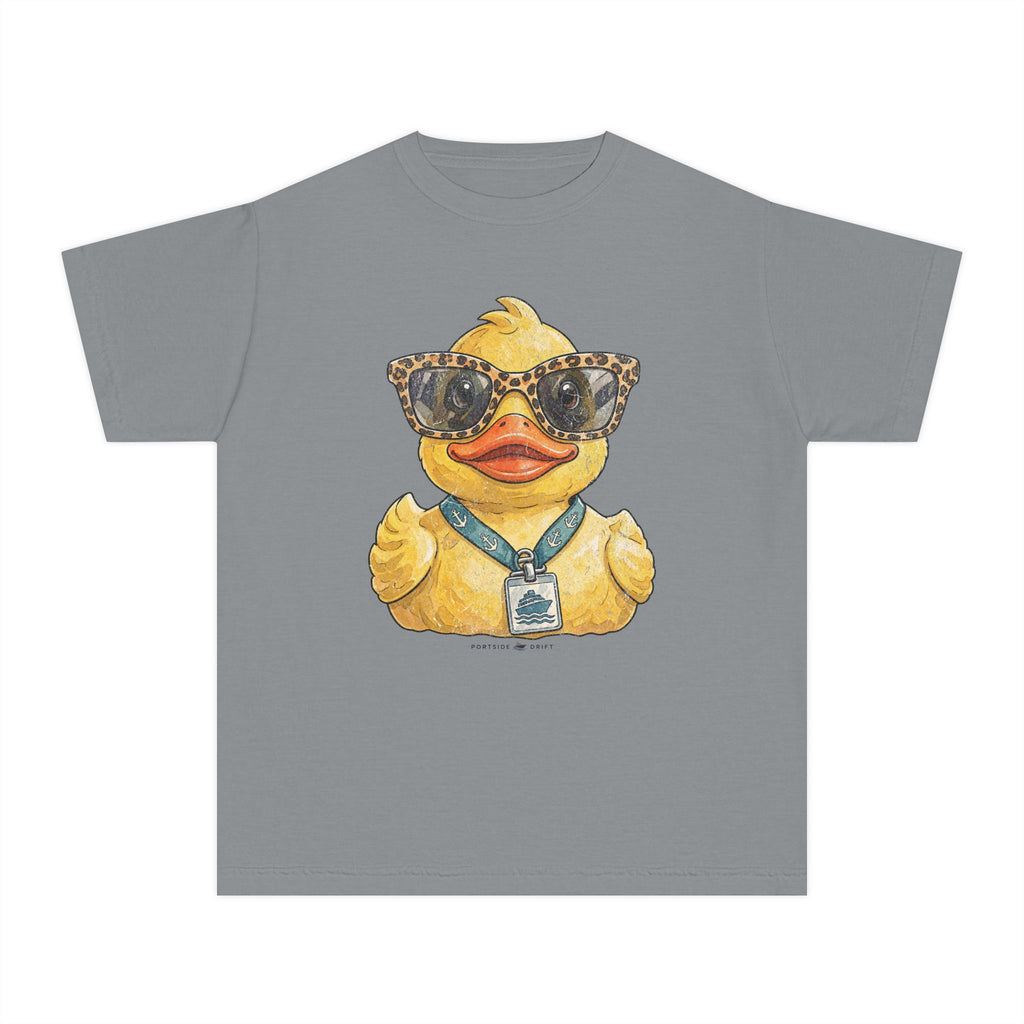 Youth Tee — Leopard Sunglasses Duck