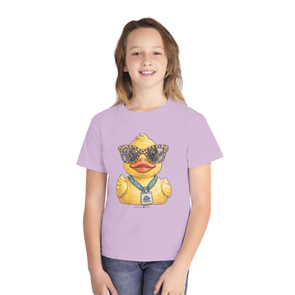 Youth Tee — Leopard Sunglasses Duck