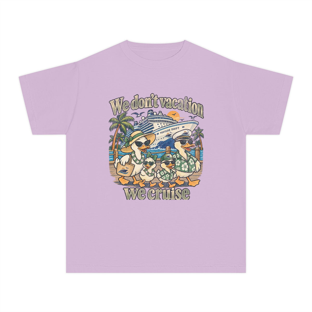 Youth Tee — We don't Vacation We Cruise