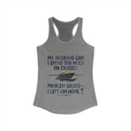 Racerback Tank - Problem Solve Leave Husband Home