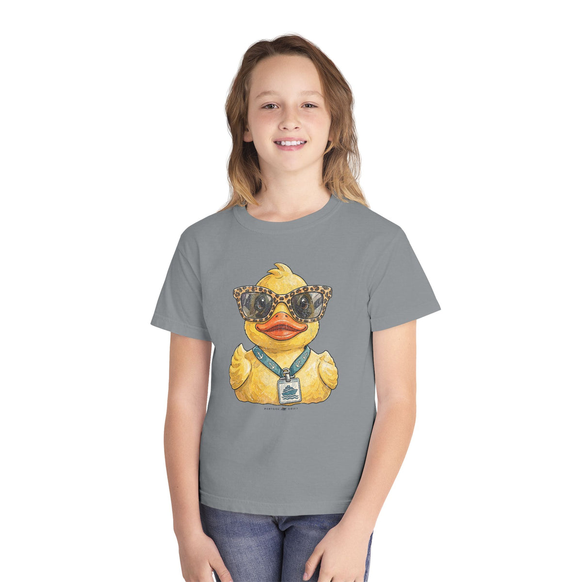 Youth Tee — Leopard Sunglasses Duck