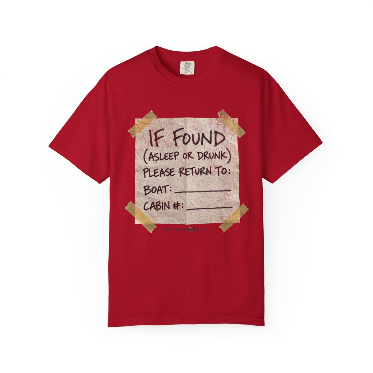 If Found Asleep or Drunk Please Return to