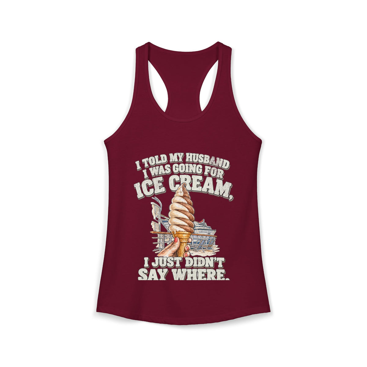 Racerback Tank - Going for Ice Cream
