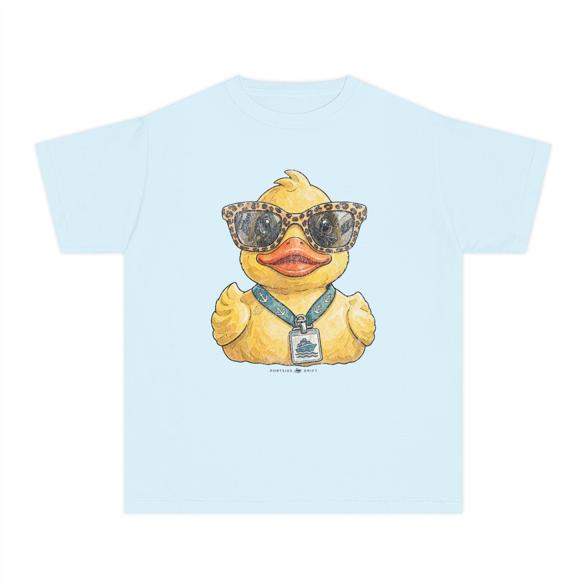 Youth Tee — Leopard Sunglasses Duck