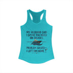 Racerback Tank - Problem Solve Leave Husband Home