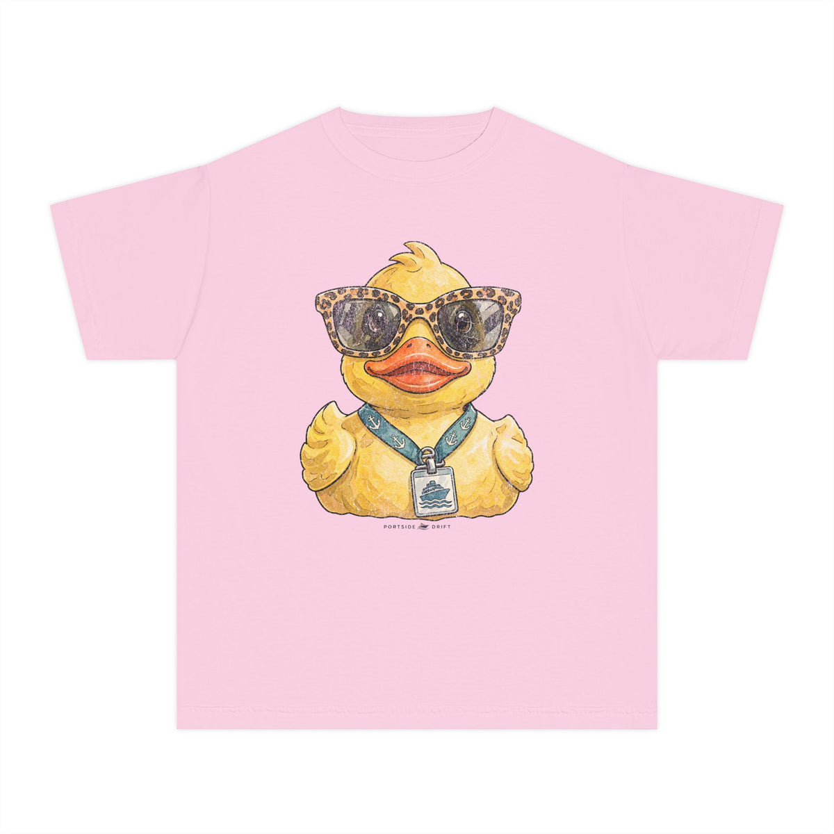 Youth Tee — Leopard Sunglasses Duck