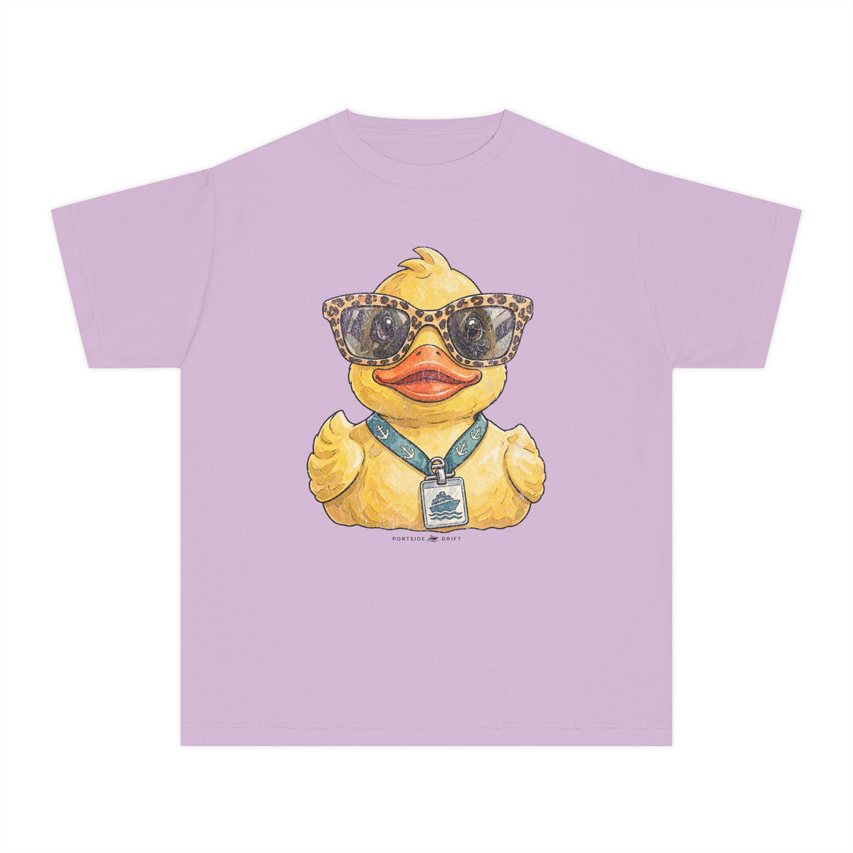 Youth Tee — Leopard Sunglasses Duck