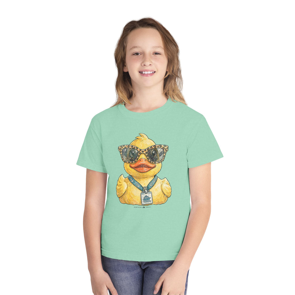 Youth Tee — Leopard Sunglasses Duck