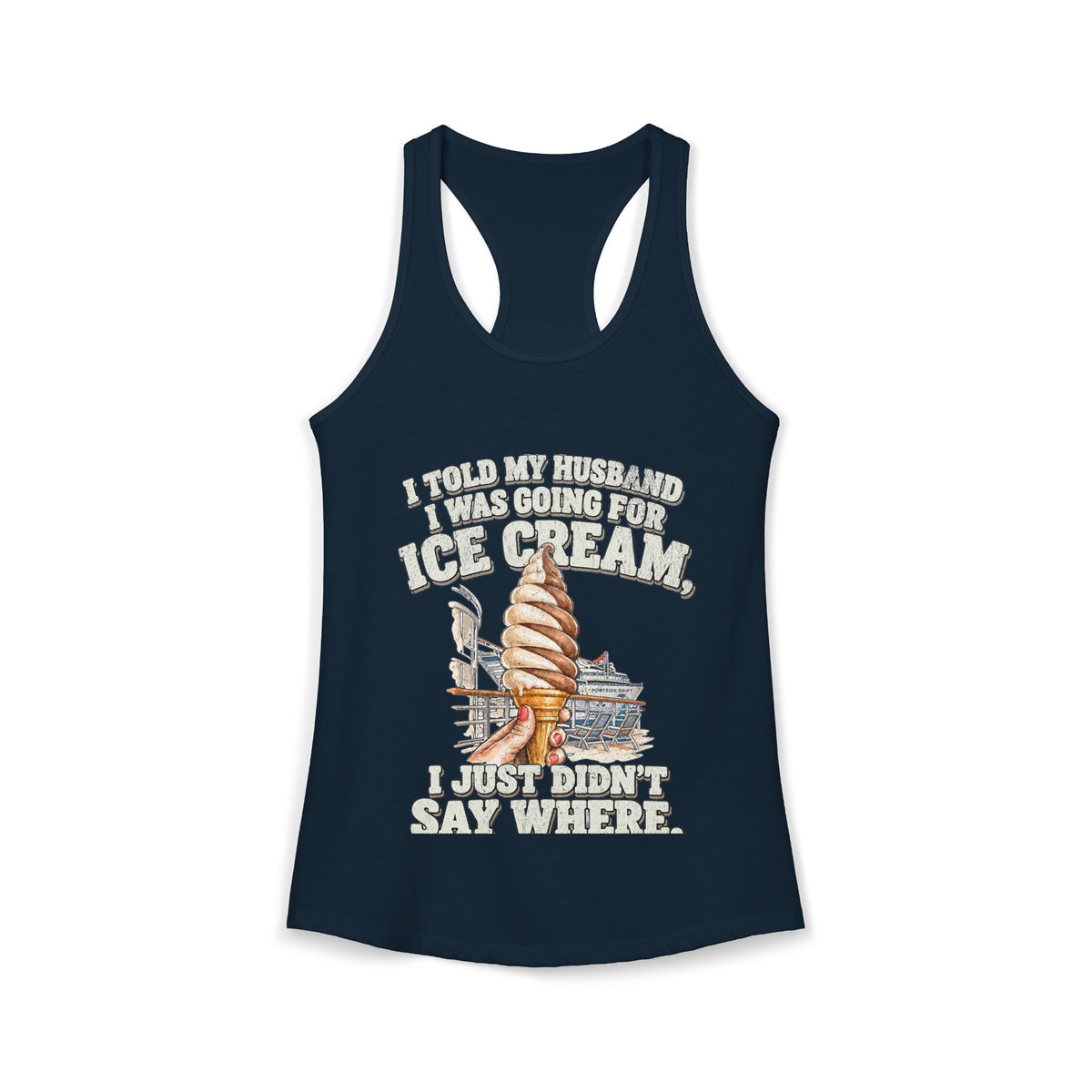 Racerback Tank - Going for Ice Cream