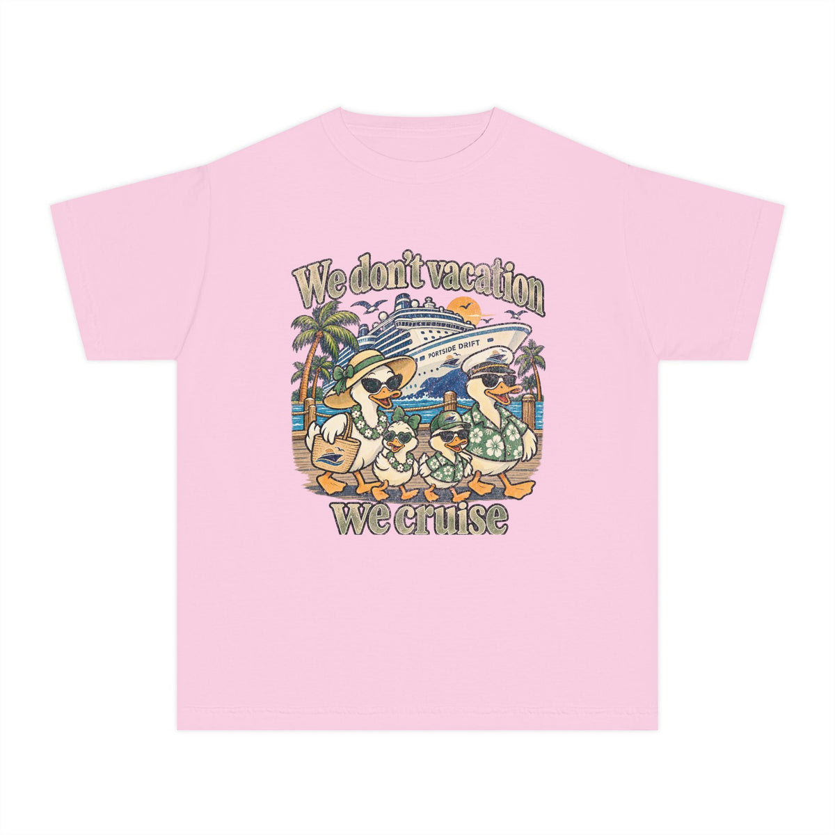 Youth Tee — We don't Vacation We Cruise