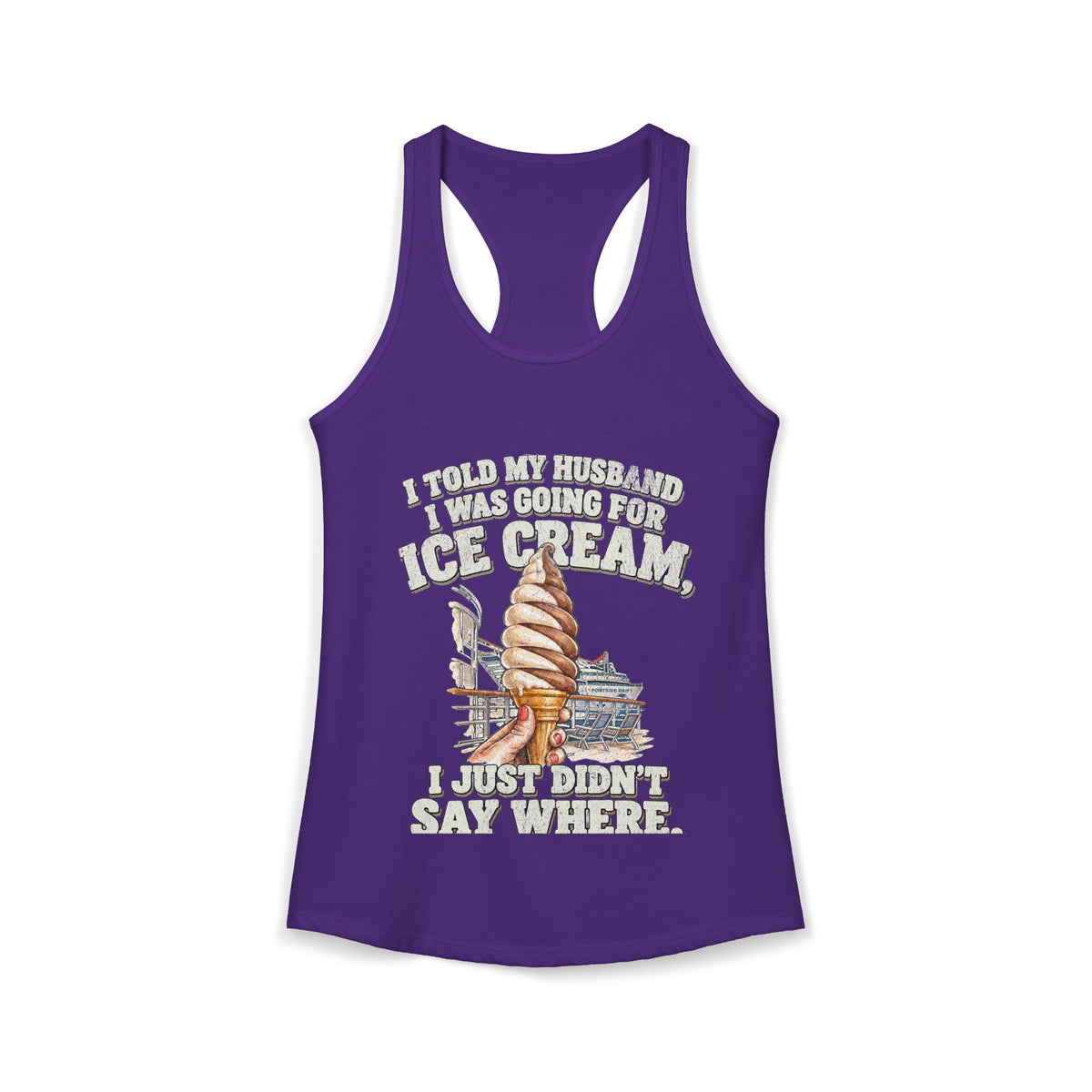 Racerback Tank - Going for Ice Cream