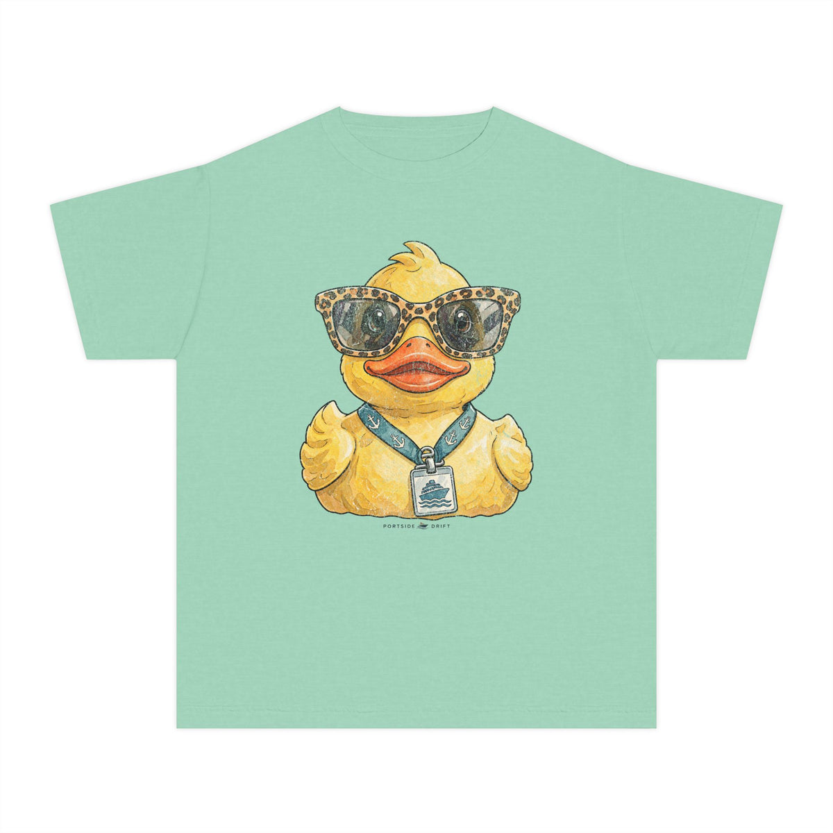 Youth Tee — Leopard Sunglasses Duck