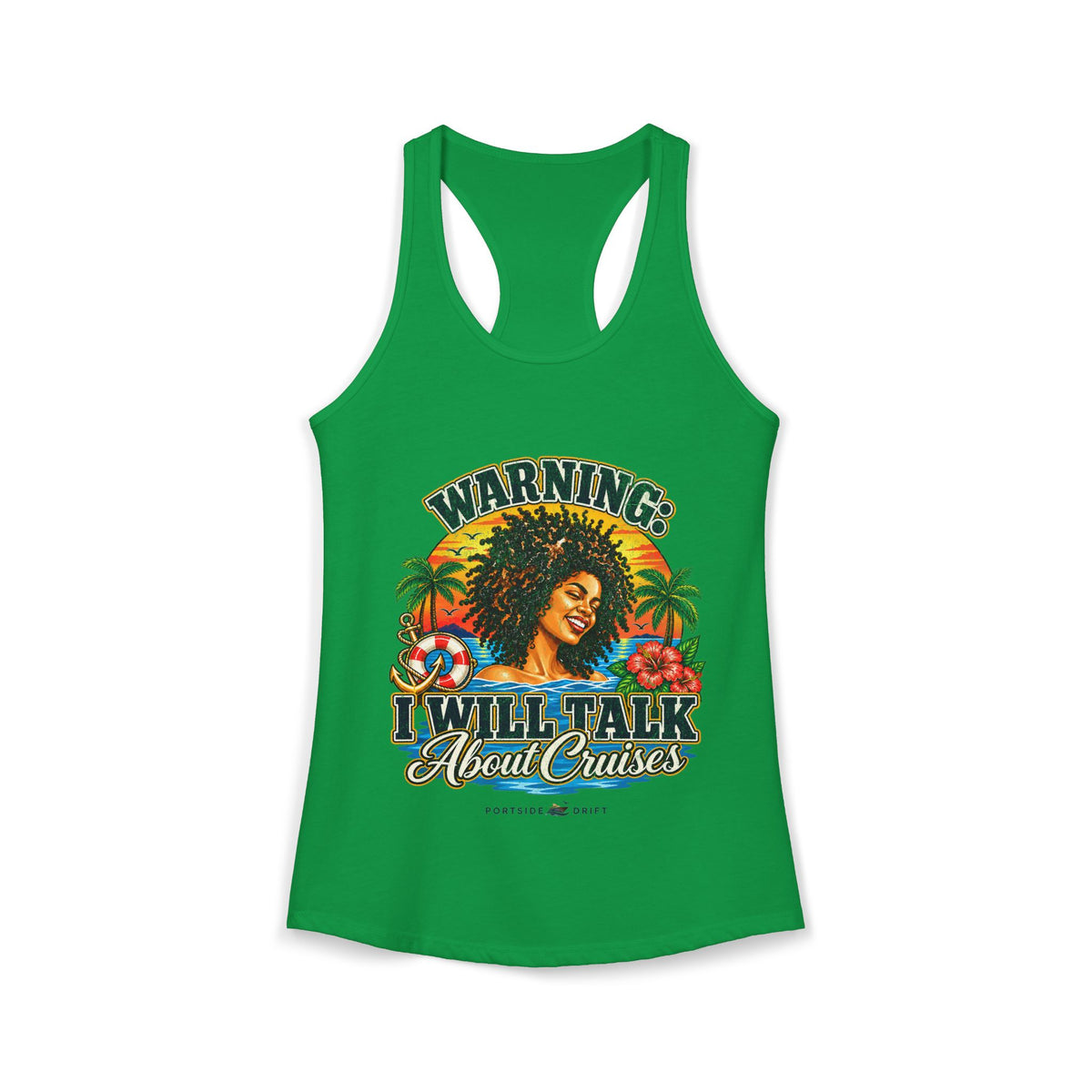 Racerback Tank - Warning I will talk about Cruises