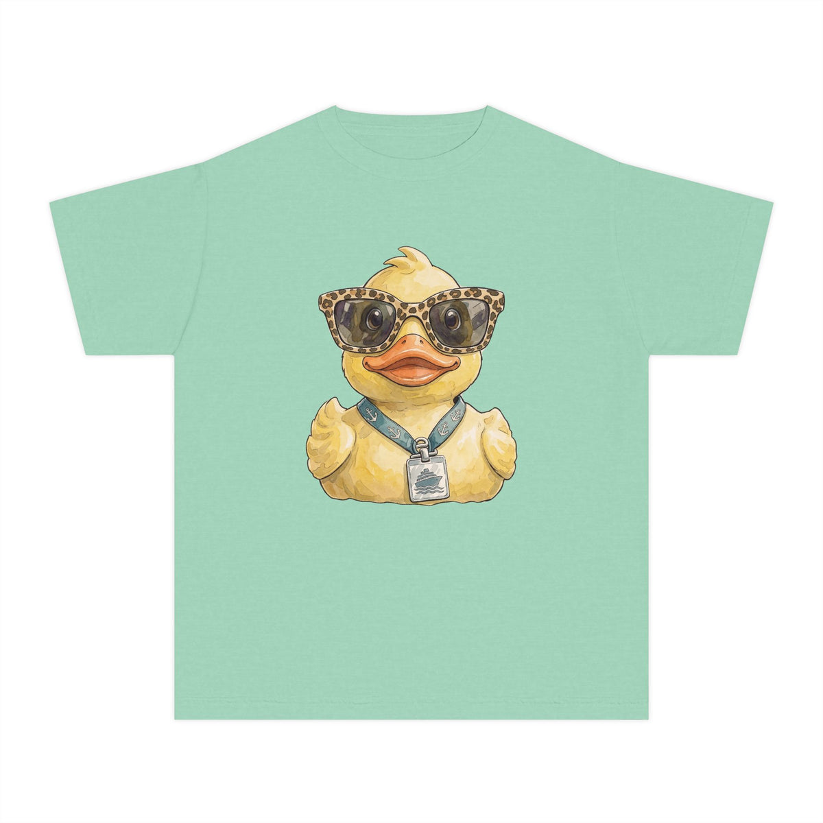 Youth Tee — Leopard Sunglasses Duck