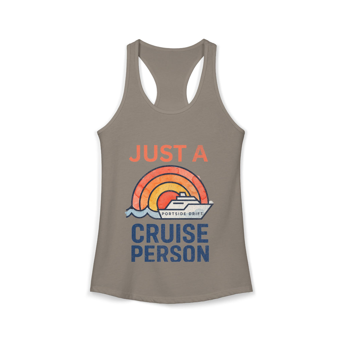 Racerback Tank - Just a Cruise Person