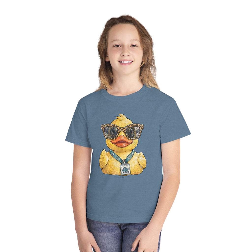 Youth Tee — Leopard Sunglasses Duck