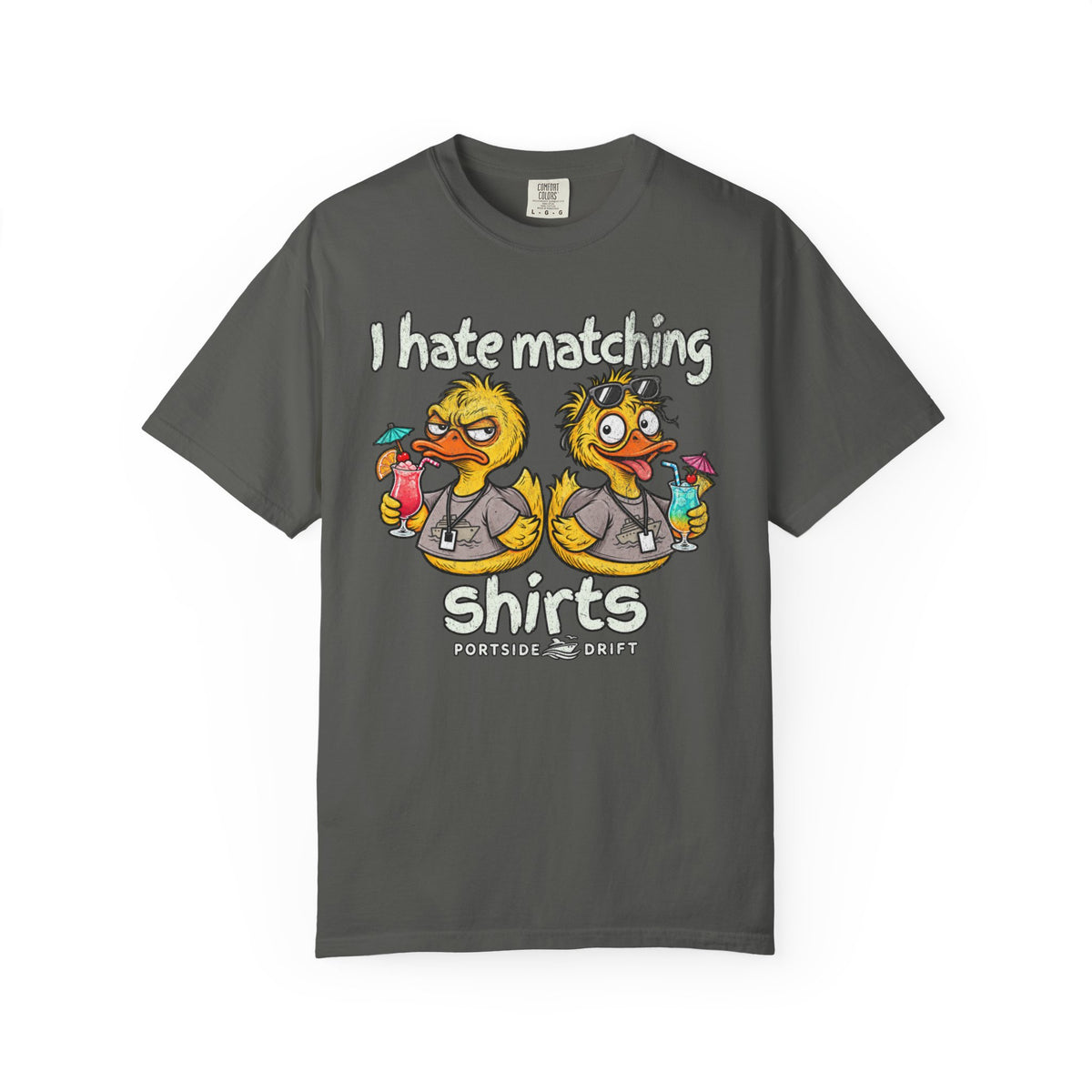 I hate matching shirts