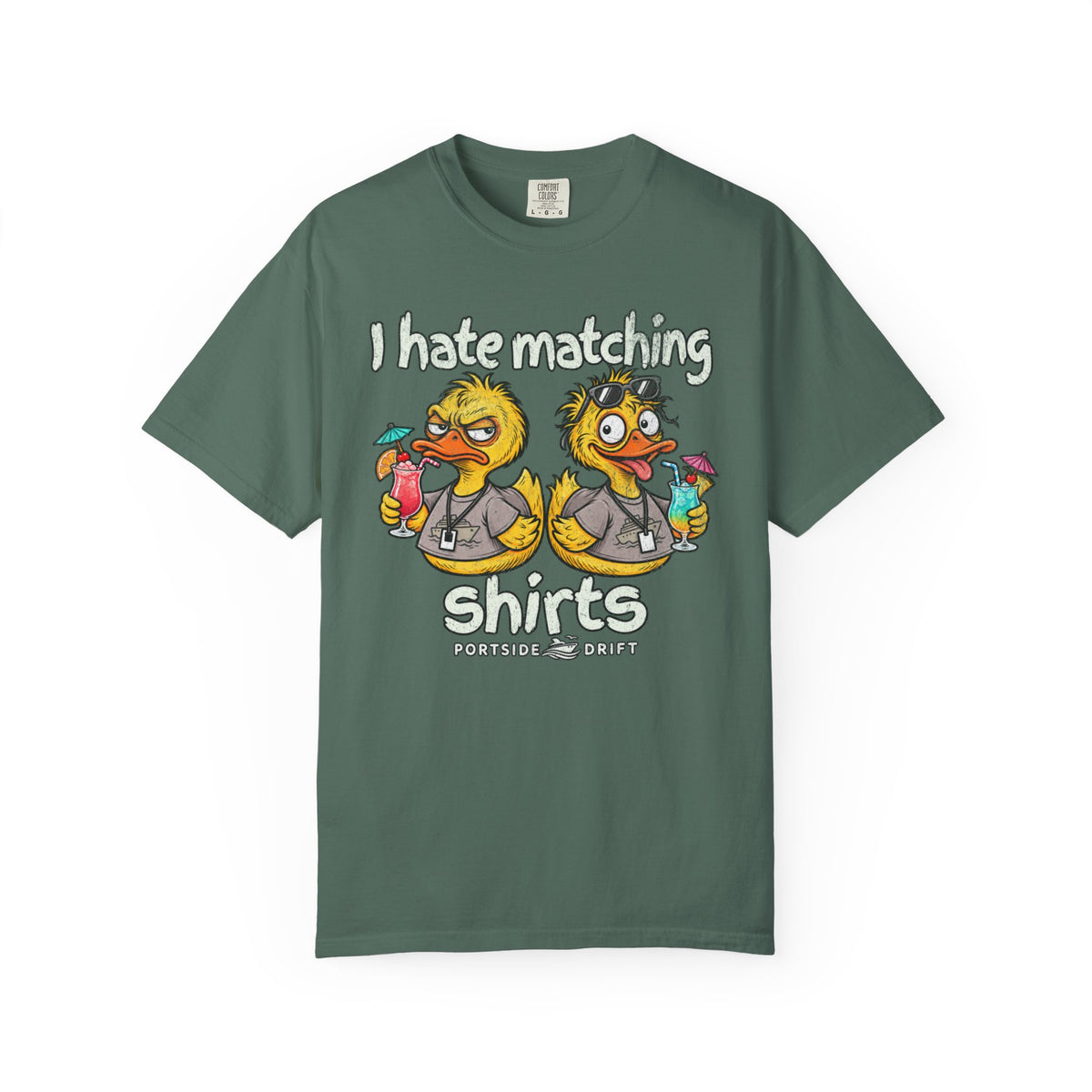 I hate matching shirts
