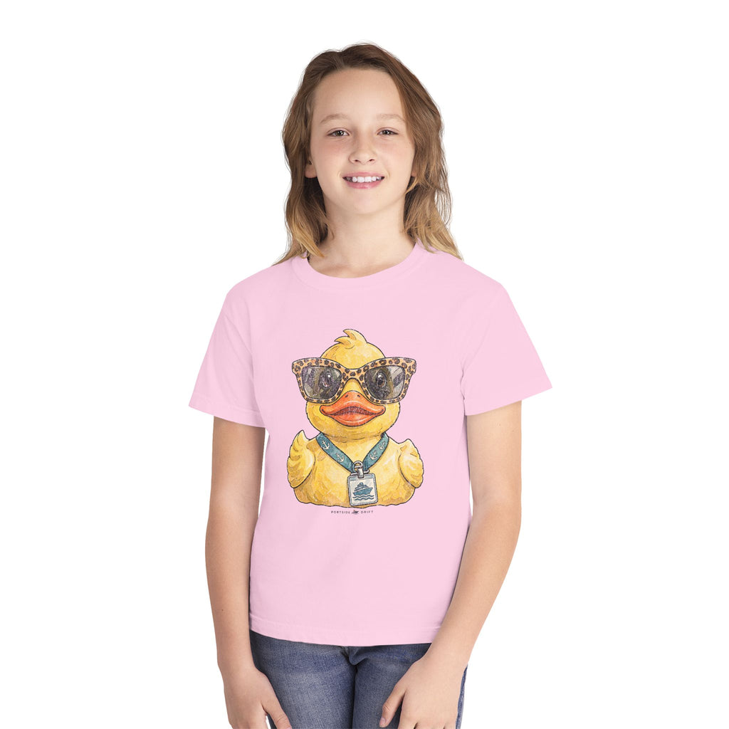Youth Tee — Leopard Sunglasses Duck