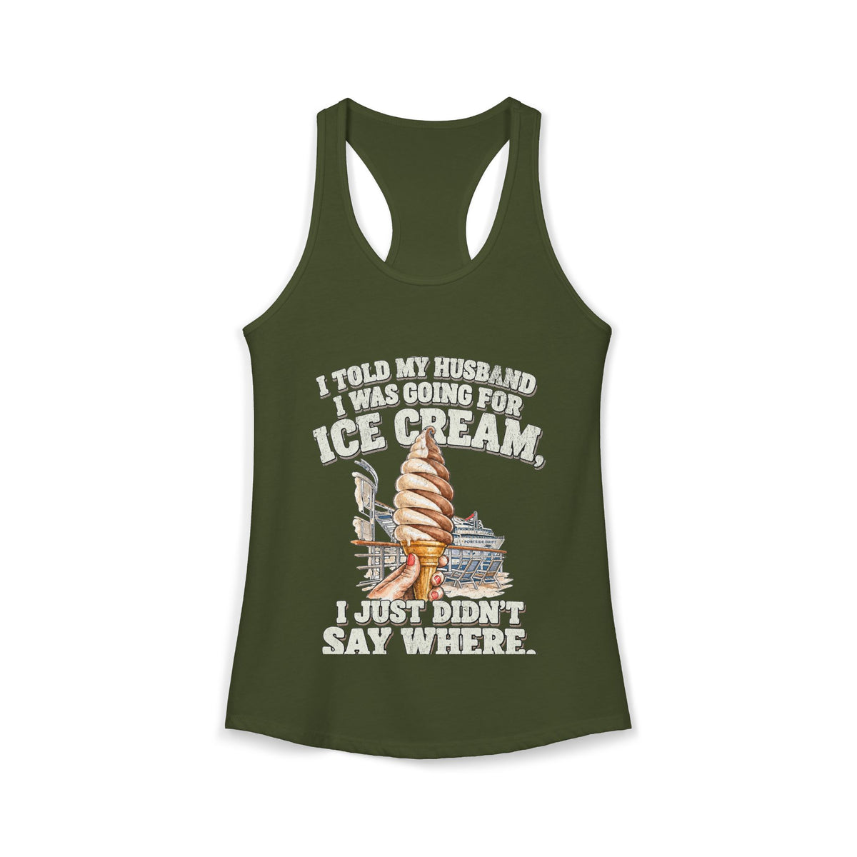 Racerback Tank - Going for Ice Cream